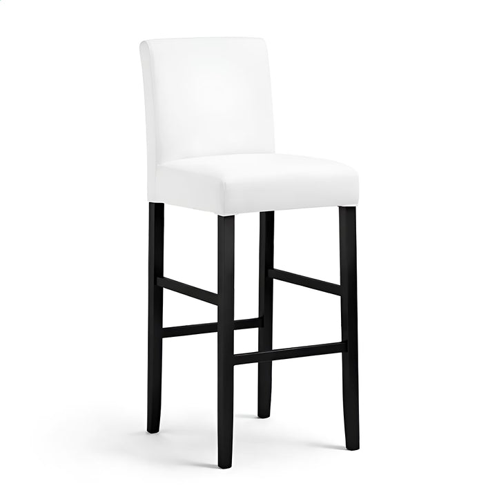 housse de chaise de bar elastique cecilia blanc vue 360°