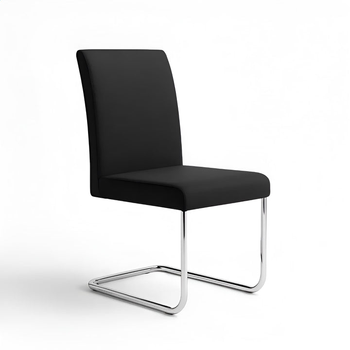 Housse de chaise en tissu imperméable Romy couleur noir vue 360°