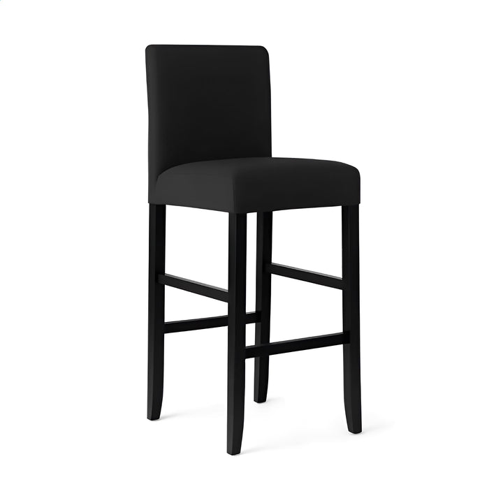 Housse de chaise de bar imperméable Margaux noir vue en 360°