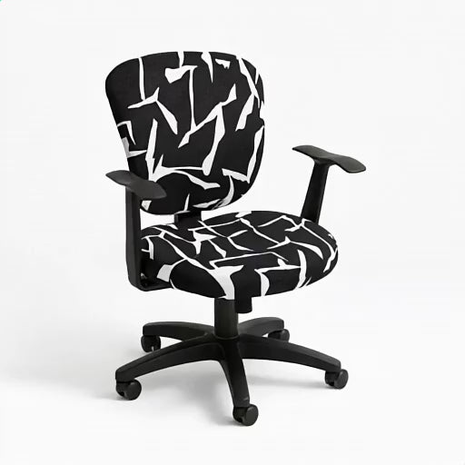 house de chaise de bureau a motifs carmen motifs zebre vue 360°